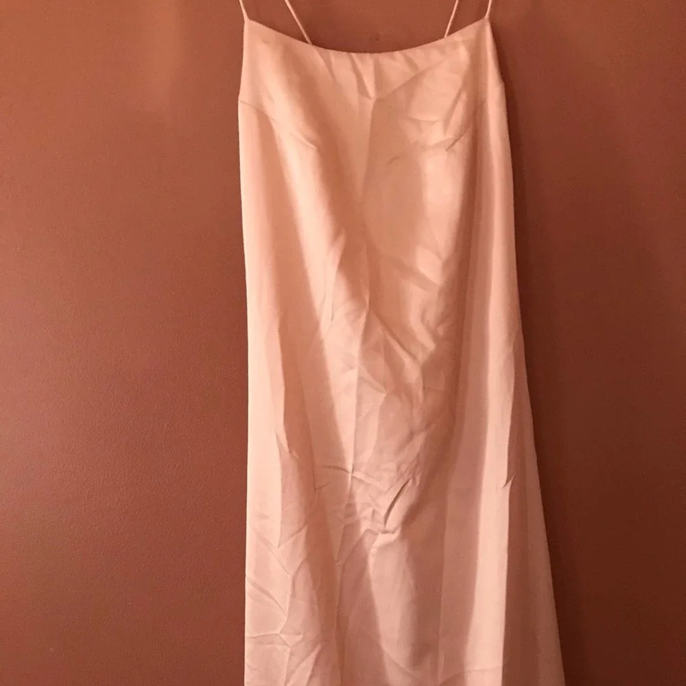 PRIVACY PLEASE MAUVE SATIN CROSSED BACK MAXI - Picture 2 of 6